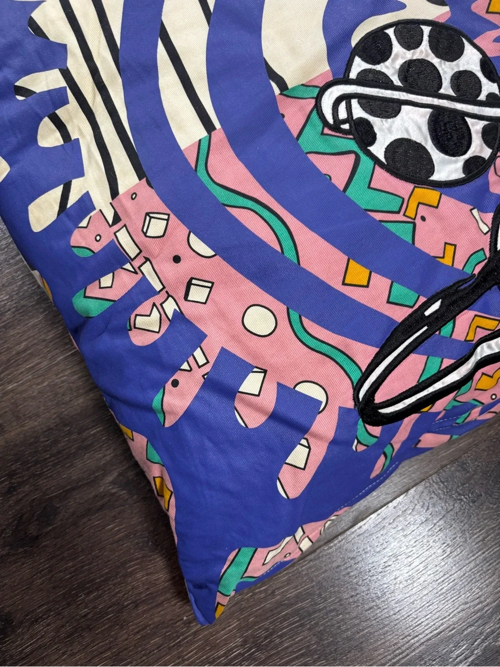 Vintage IKEA Decorative Multicolor Planet Pattern Throw Pillow - Home Art